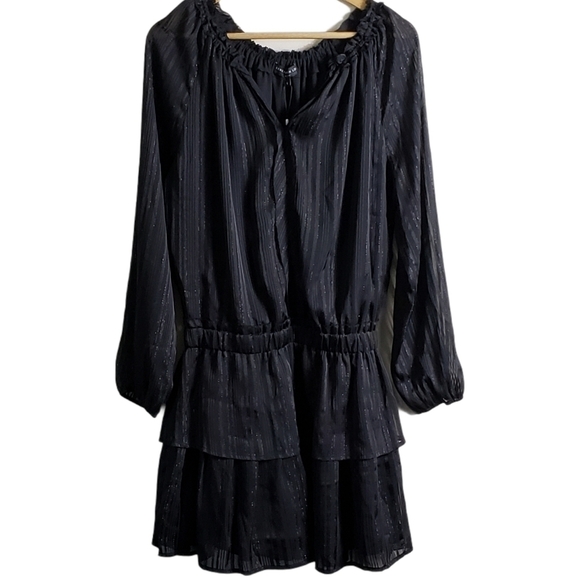 Generation Love Sydney Stripe Blouson Black Dress - Picture 4 of 11